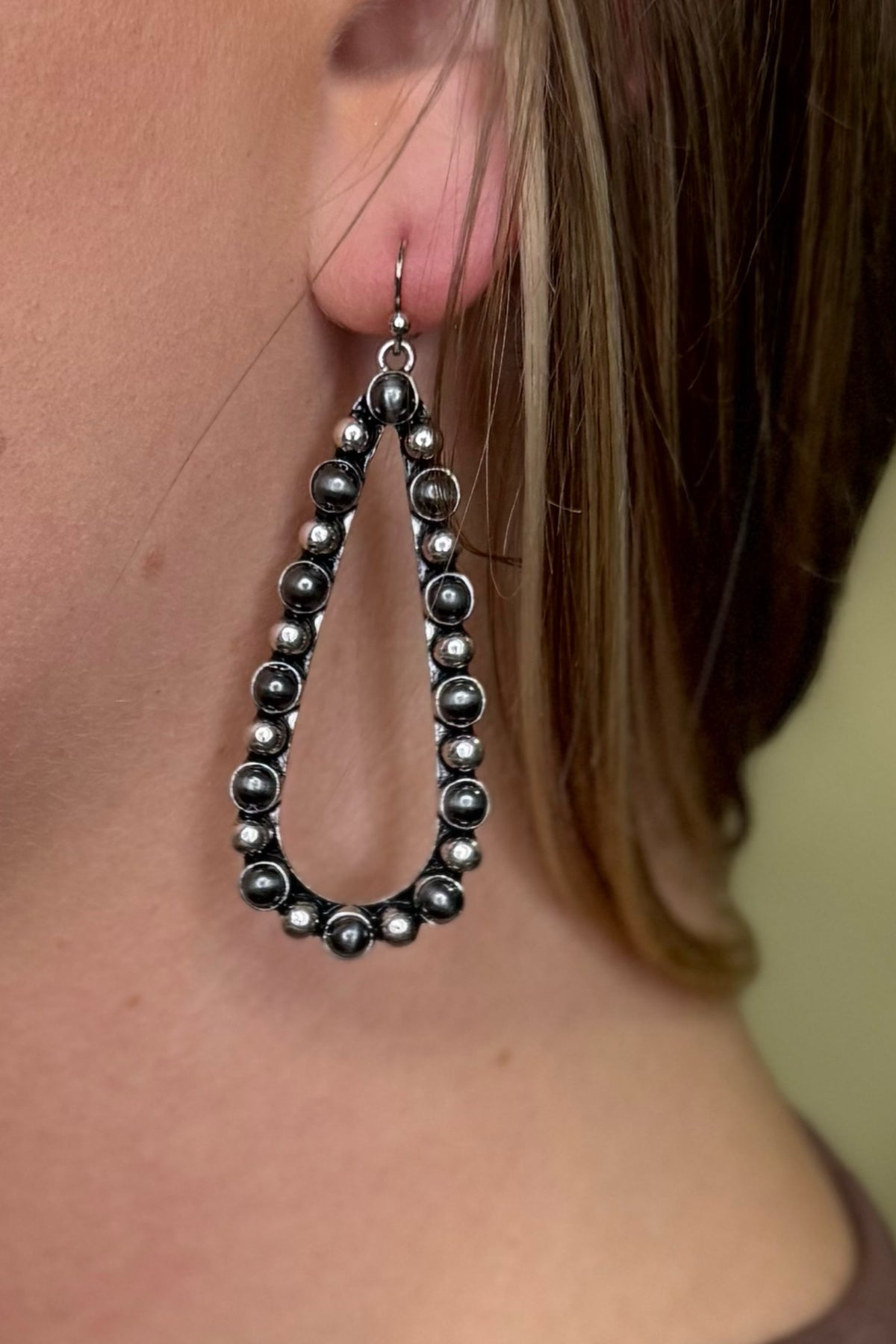 Prairie Teardrop Earrings-Jewelry-Pink Panache-Gallop 'n Glitz- Women's Western Wear Boutique, Located in Grants Pass, Oregon