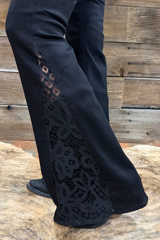 High Waist Black Jaqueline Flare by Judy Blue-Flare-Judy Blue-Gallop 'n Glitz- Women's Western Wear Boutique, Located in Grants Pass, Oregon