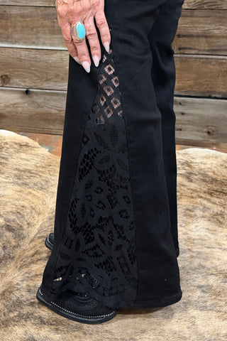 High Waist Black Jaqueline Flare by Judy Blue-Flare-Judy Blue-Gallop 'n Glitz- Women's Western Wear Boutique, Located in Grants Pass, Oregon