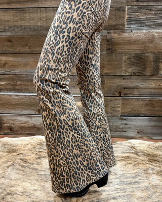 High Waist Leopard Flare by Judy Blue-Flare-Judy Blue-Gallop 'n Glitz- Women's Western Wear Boutique, Located in Grants Pass, Oregon