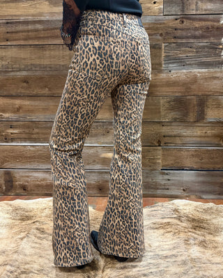 High Waist Leopard Flare by Judy Blue-Flare-Judy Blue-Gallop 'n Glitz- Women's Western Wear Boutique, Located in Grants Pass, Oregon
