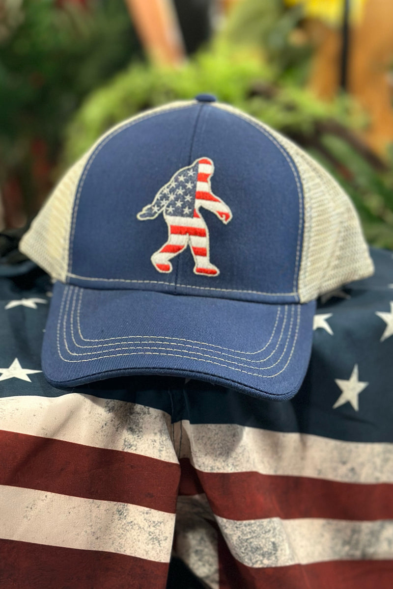 "Freedom Squatch" Hat-Men's Ball Cap-Buck Wear-Gallop 'n Glitz- Women's Western Wear Boutique, Located in Grants Pass, Oregon