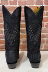 Black Studded and Embroidered Snip Toe Boot by Corral Boots-Women's Boot-Corral Boots-Gallop 'n Glitz- Women's Western Wear Boutique, Located in Grants Pass, Oregon