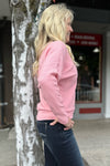 Soft Chevron Pattern Pink Dolman Sweater-top-Allie Rose-Gallop 'n Glitz- Women's Western Wear Boutique, Located in Grants Pass, Oregon