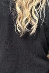Soft Chevron Pattern Black Dolman Sweater-top-Allie Rose-Gallop 'n Glitz- Women's Western Wear Boutique, Located in Grants Pass, Oregon