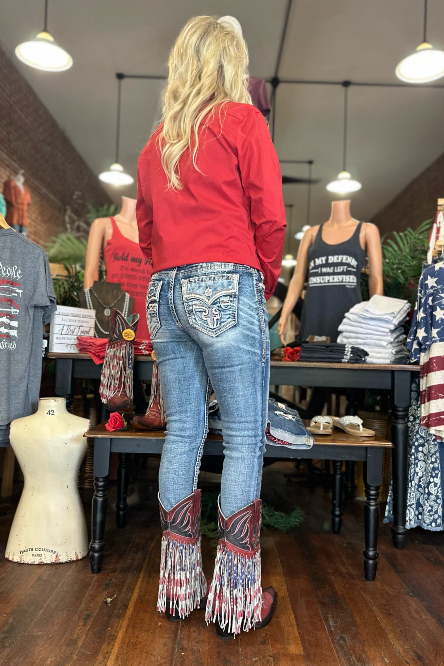 Rock Revival ALESAN Skinny Jean-Skinny-Rock Revival-Gallop 'n Glitz- Women's Western Wear Boutique, Located in Grants Pass, Oregon
