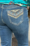 High Rise Extra Stretch Aztec Bootcut Jean by Rock & Roll-Bootcut-Rock & Roll Denim-Gallop 'n Glitz- Women's Western Wear Boutique, Located in Grants Pass, Oregon