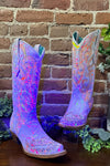 Women's Multicolor Overlay Glow in the Dark Snip Toe Boot by Corral Boots-Boot-Corral Boots-Gallop 'n Glitz- Women's Western Wear Boutique, Located in Grants Pass, Oregon
