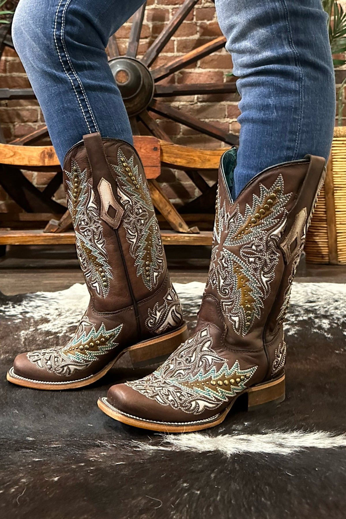 Corral Designer Boots Sandstone Stallion Corral Boots | Bronco Western Supply Co main image 3