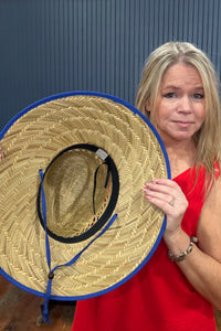 Royal Blue Patriotic Band Lifeguard Hat-Hats-Cap Zone-Gallop 'n Glitz- Women's Western Wear Boutique, Located in Grants Pass, Oregon