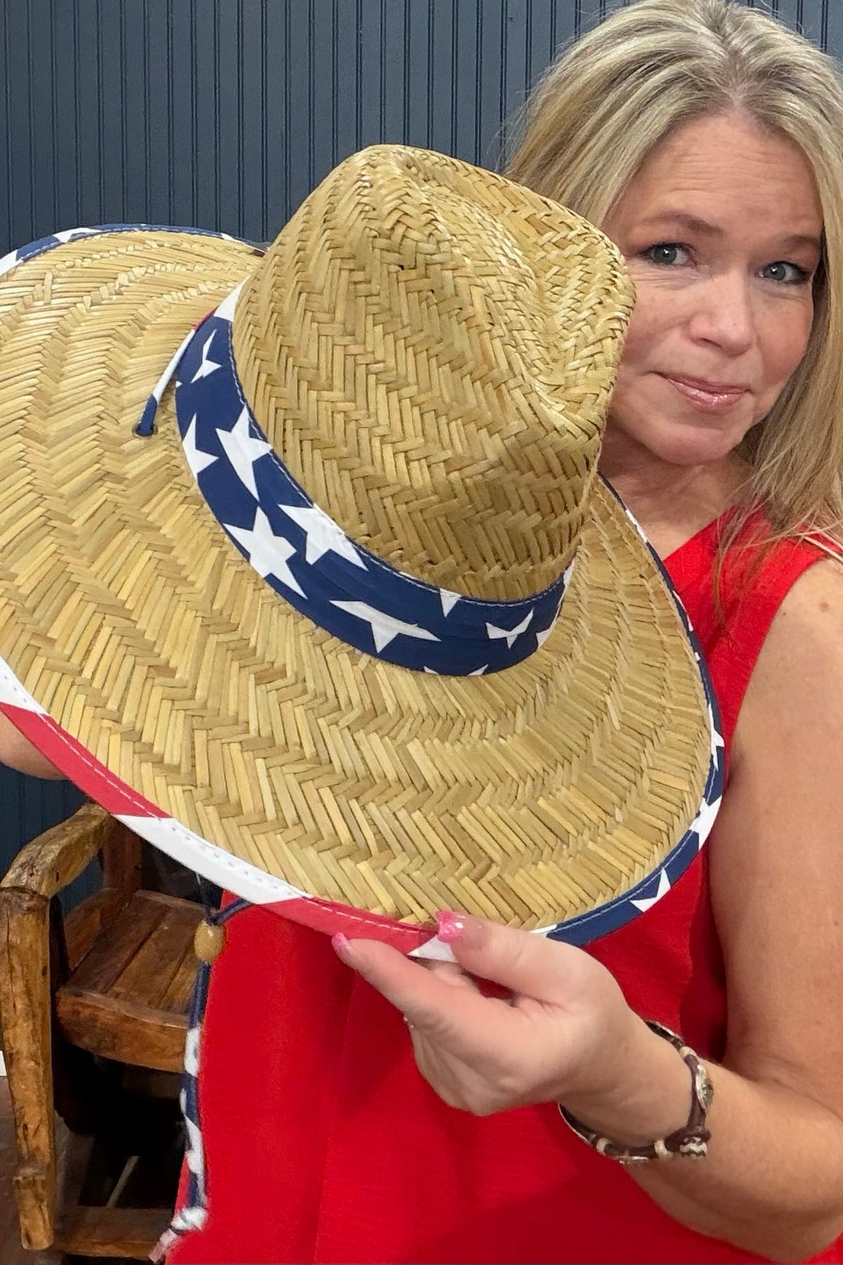 Patriotic Under The Brim Lifeguard Hat-Hats-Cap Zone-Gallop 'n Glitz- Women's Western Wear Boutique, Located in Grants Pass, Oregon