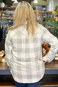 Cozy Soft Plaid Flannel Shacket-Shacket-Panche Apparel-Gallop 'n Glitz- Women's Western Wear Boutique, Located in Grants Pass, Oregon