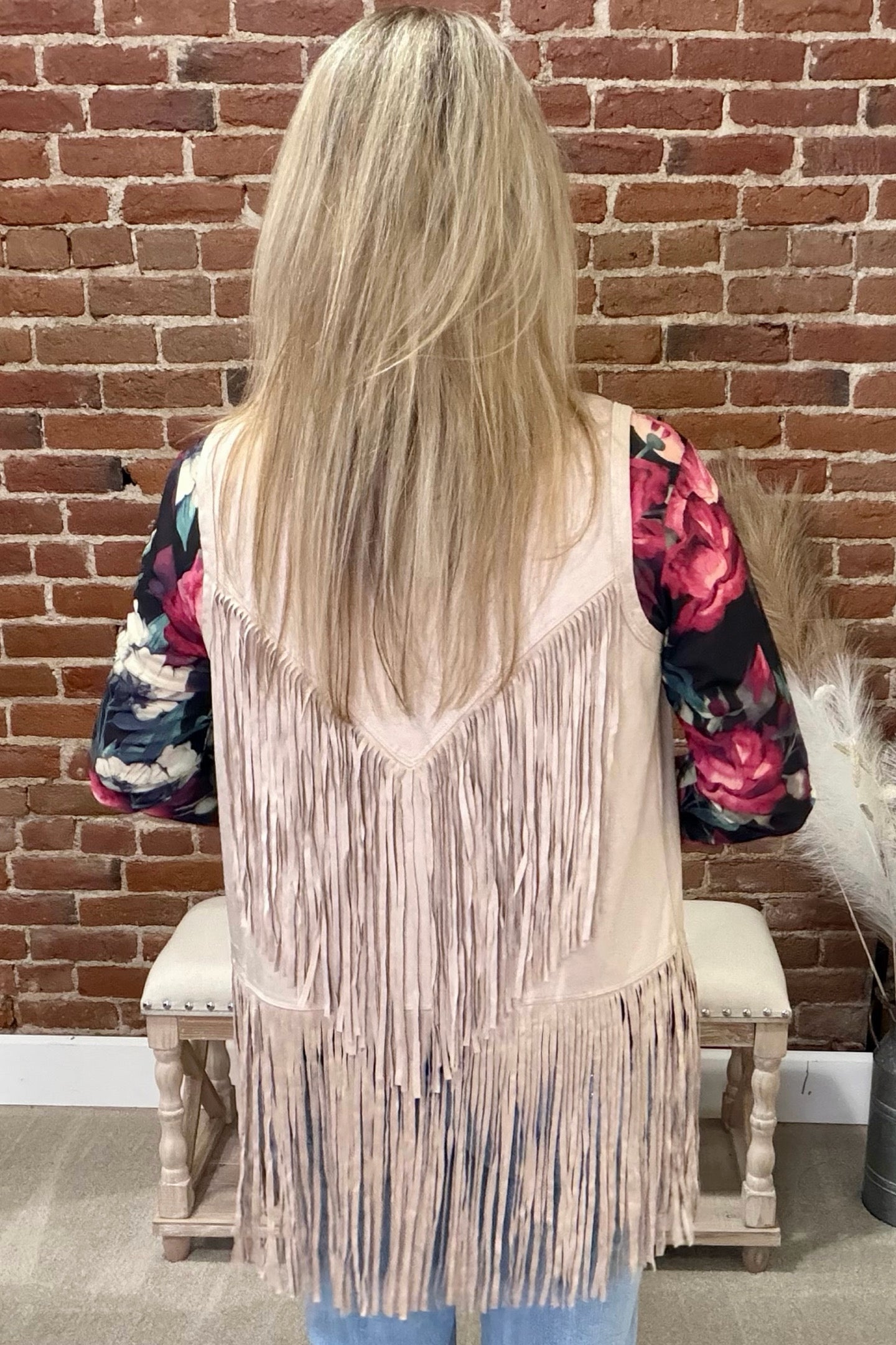 Soft Faux Suede Fringed Vest With Studs by Cripple Creek-Vest-Cripple Creek-Gallop 'n Glitz- Women's Western Wear Boutique, Located in Grants Pass, Oregon