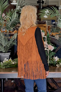 Soft Faux Suede Vest with Fringe by Cripple Creek-Vest-Cripple Creek-Gallop 'n Glitz- Women's Western Wear Boutique, Located in Grants Pass, Oregon