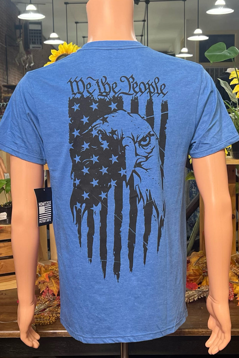 Howitzer Mens EAGLE FLAG Short Sleeve Tee-Men's Graphic Tee-Howitzer-Gallop 'n Glitz- Women's Western Wear Boutique, Located in Grants Pass, Oregon