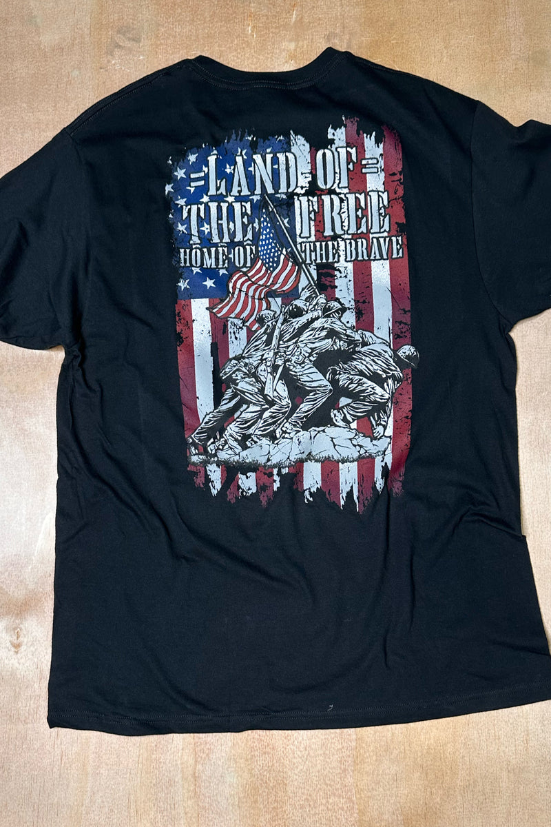 Mens LAND OF Tee by Howitzer-Men's Graphic Tee-Howitzer-Gallop 'n Glitz- Women's Western Wear Boutique, Located in Grants Pass, Oregon