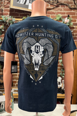 Howitzer Hunting Division Tee Blue-Men's Graphic Tee-Howitzer-Gallop 'n Glitz- Women's Western Wear Boutique, Located in Grants Pass, Oregon