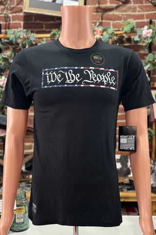 We The People Tee by Howitzer Black-Men's Graphic Tee-Howitzer-Gallop 'n Glitz- Women's Western Wear Boutique, Located in Grants Pass, Oregon