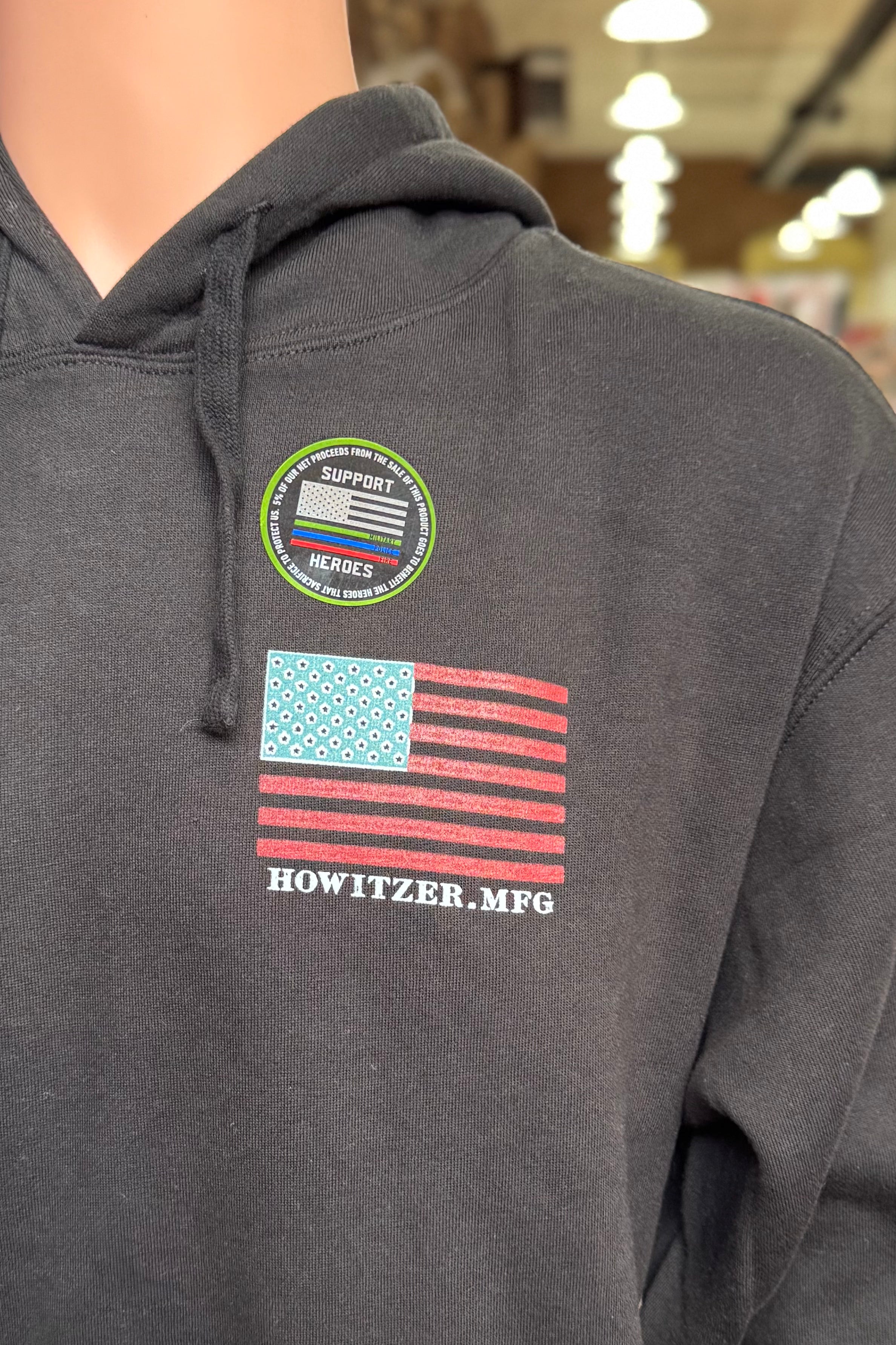 Mens LIBERTY SKULL Hoodie by Howitzer-Men's Graphic Hoodie-Howitzer-Gallop 'n Glitz- Women's Western Wear Boutique, Located in Grants Pass, Oregon