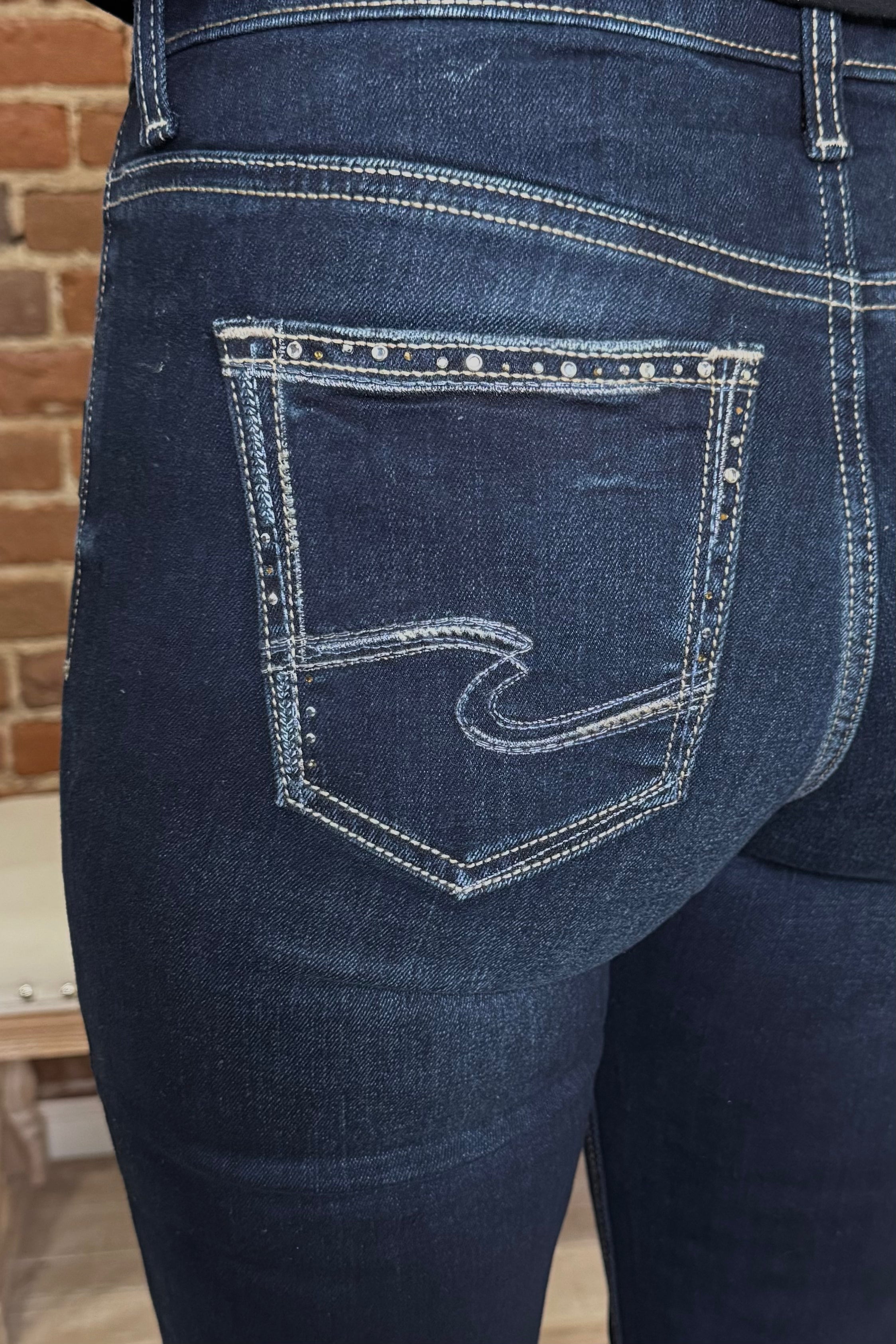 Elyse Mid Rise Slim Bootcut Luxe Stretch Jeans by Silver-Bootcut-Silver Jeans-Gallop 'n Glitz- Women's Western Wear Boutique, Located in Grants Pass, Oregon