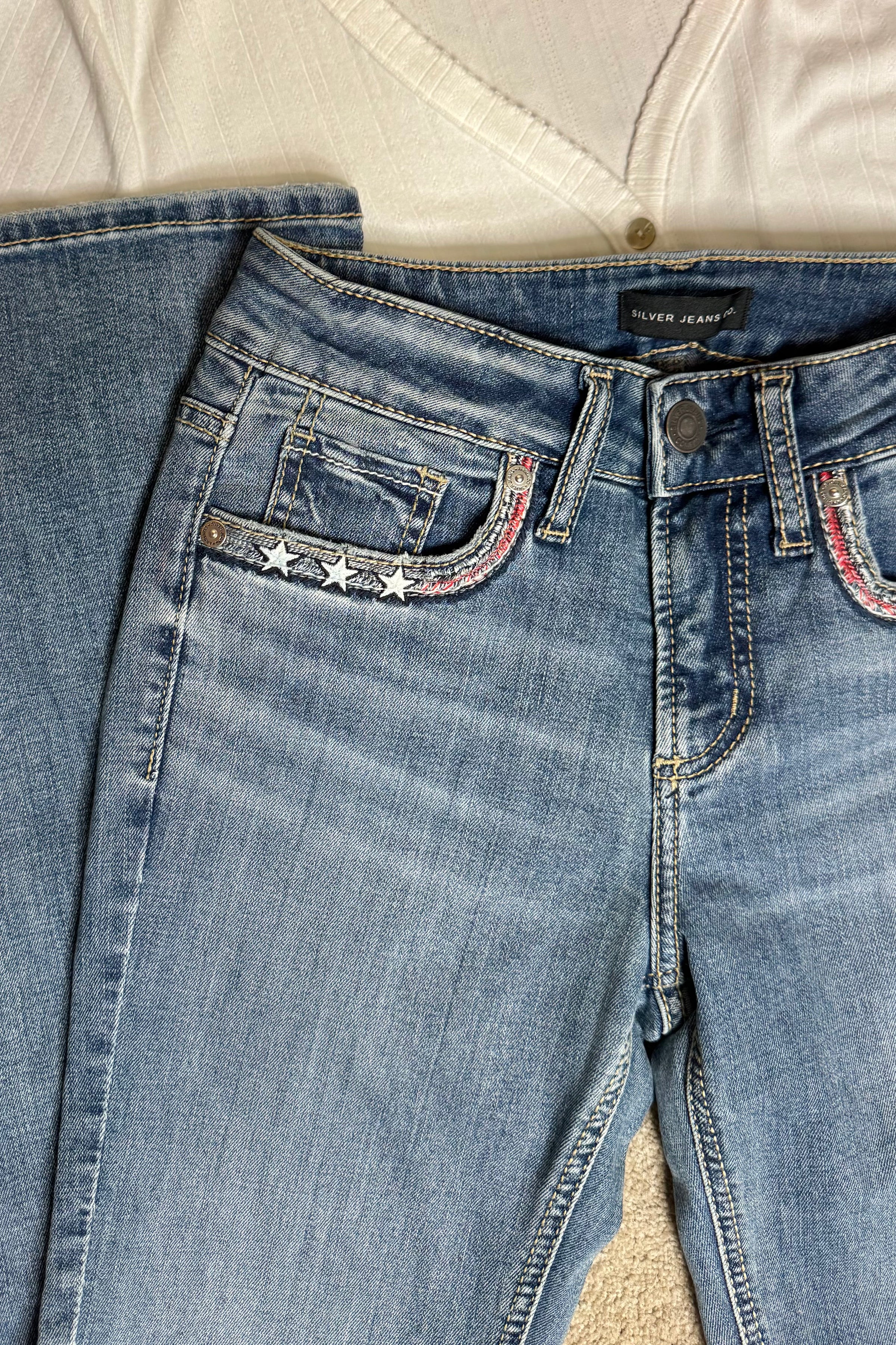 Suki Mid Rise Bootcut Luxe Stretch Americana Jeans by Silver-Bootcut-Silver Jeans-Gallop 'n Glitz- Women's Western Wear Boutique, Located in Grants Pass, Oregon