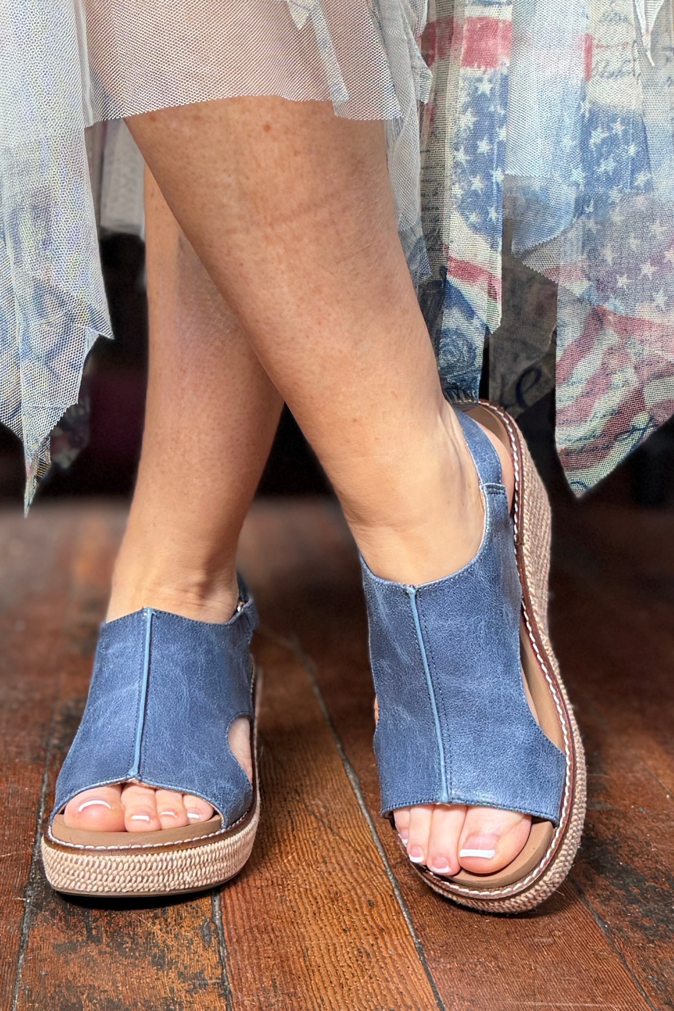 CARLEY By Corkys Ocean Wedge Sandal-Women's Shoes-Corkys-Gallop 'n Glitz- Women's Western Wear Boutique, Located in Grants Pass, Oregon