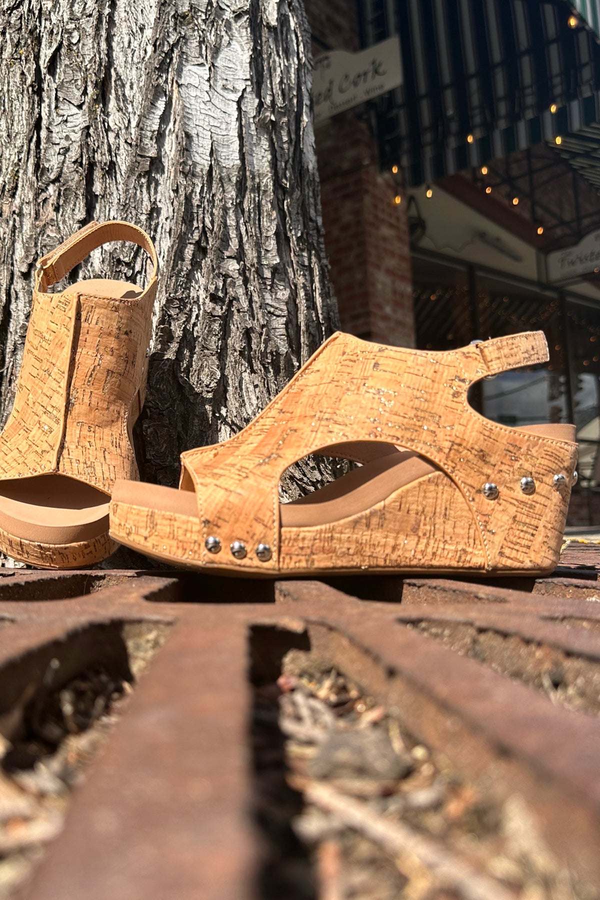 CARLEY By Corkys Glitter Wedge-Ladies Shoe-Corkys-Gallop 'n Glitz- Women's Western Wear Boutique, Located in Grants Pass, Oregon