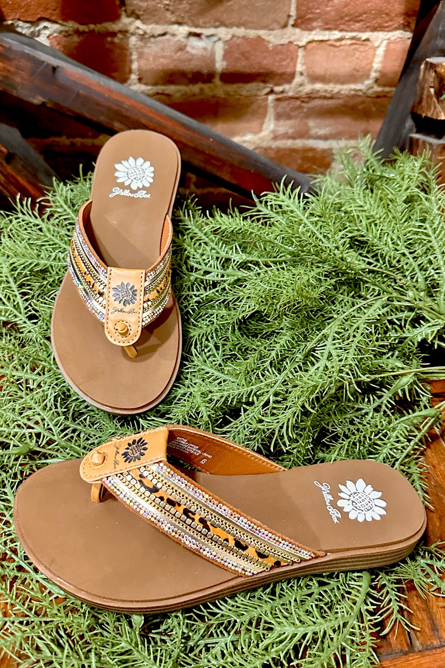 Tan flip cheap flop sandals