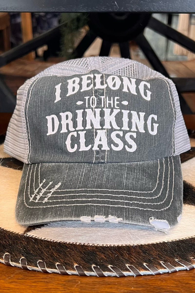 I Belong To The Drinking Class Ball Cap-Ball Cap-Best Handbag-Gallop 'n Glitz- Women's Western Wear Boutique, Located in Grants Pass, Oregon