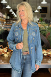 Denim Embroidered Button Down-top-Lola P-Gallop 'n Glitz- Women's Western Wear Boutique, Located in Grants Pass, Oregon