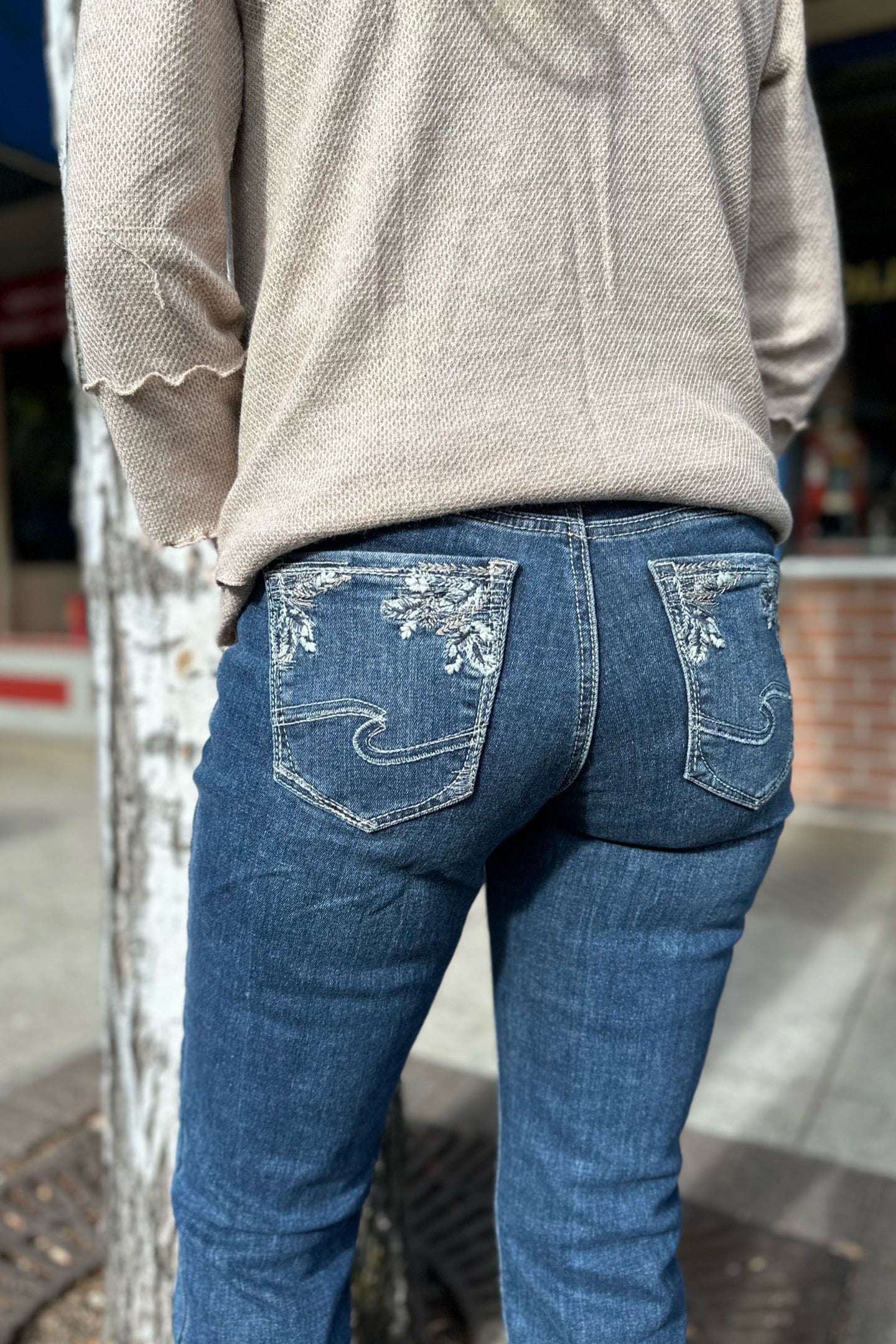 Elyse Comfort Fit Mid Rise Boot Cut Jean-Bootcut-Silver Jeans-Gallop 'n Glitz- Women's Western Wear Boutique, Located in Grants Pass, Oregon