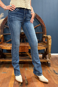 Western Emboidered Yoke Easy Fit Bootcut Jeans by Grace in LA-Bootcut-Grace in LA-Gallop 'n Glitz- Women's Western Wear Boutique, Located in Grants Pass, Oregon