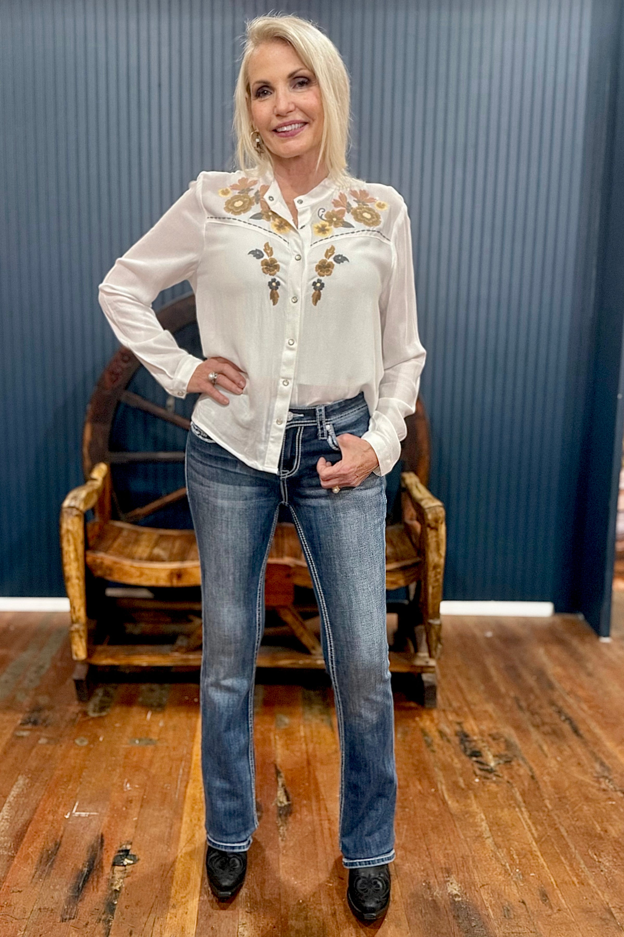 Dreamcatcher Bootcut Jeans by Grace in LA-Bootcut-Grace in LA-Gallop 'n Glitz- Women's Western Wear Boutique, Located in Grants Pass, Oregon