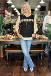 Black and Tan Plaid Oversized Hoodie by POL-Hoodie-POL-Gallop 'n Glitz- Women's Western Wear Boutique, Located in Grants Pass, Oregon