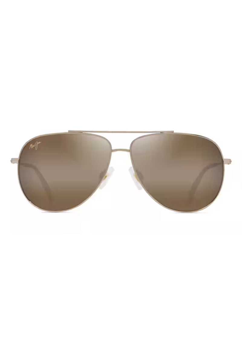 Maui Jim HAU'OLI Aviator Shiny Lt Gold Sunglasses-Sunglasses-Maui Jim-Gallop 'n Glitz- Women's Western Wear Boutique, Located in Grants Pass, Oregon