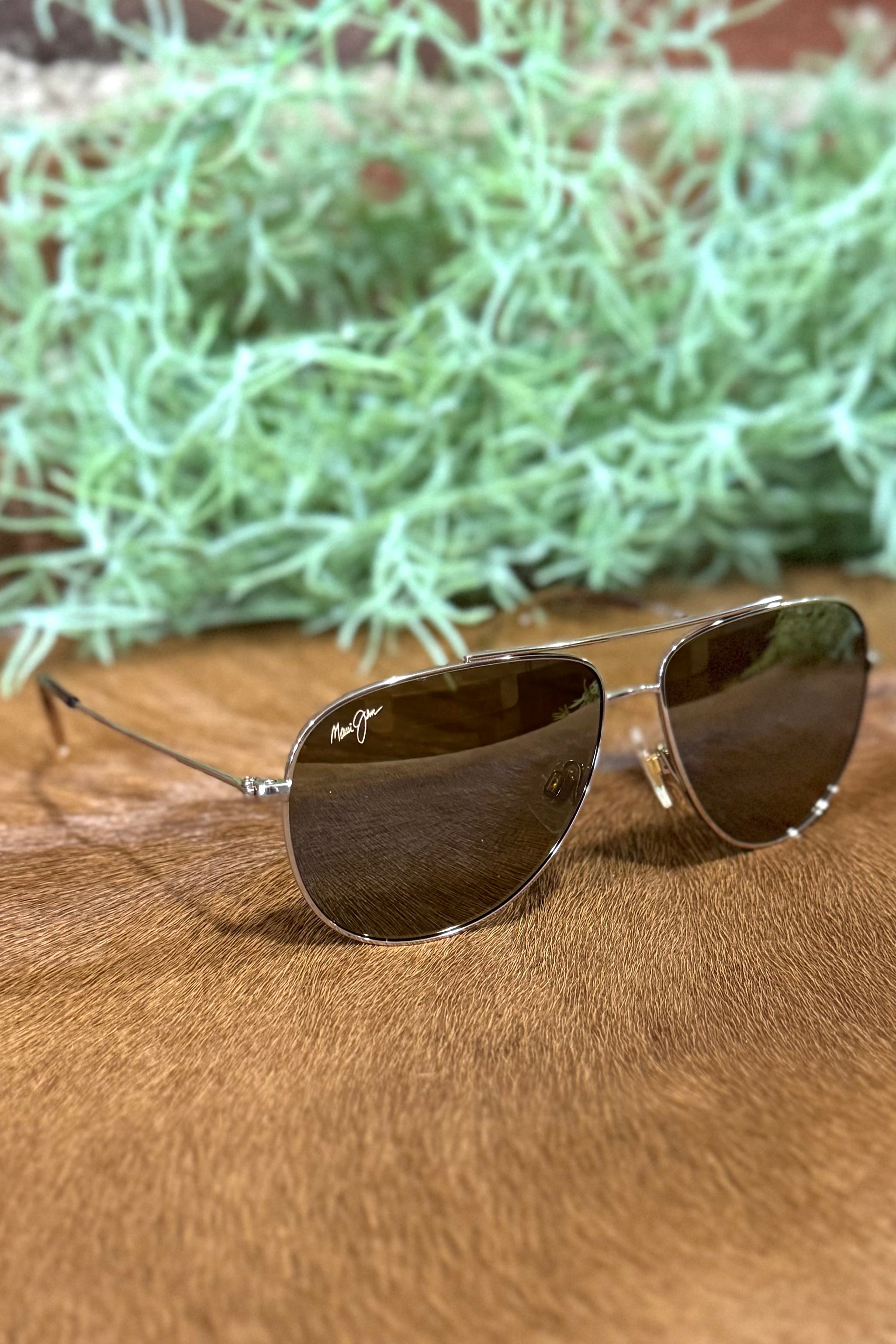 Maui Jim HAUOLI Polarized Aviator XS Gold Sunglasses-Sunglasses-Maui Jim-Gallop 'n Glitz- Women's Western Wear Boutique, Located in Grants Pass, Oregon