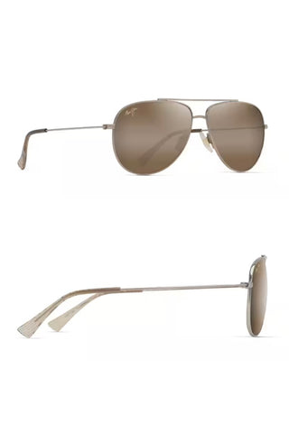 Maui Jim HAUOLI Polarized Aviator XS Gold Sunglasses-Sunglasses-Maui Jim-Gallop 'n Glitz- Women's Western Wear Boutique, Located in Grants Pass, Oregon