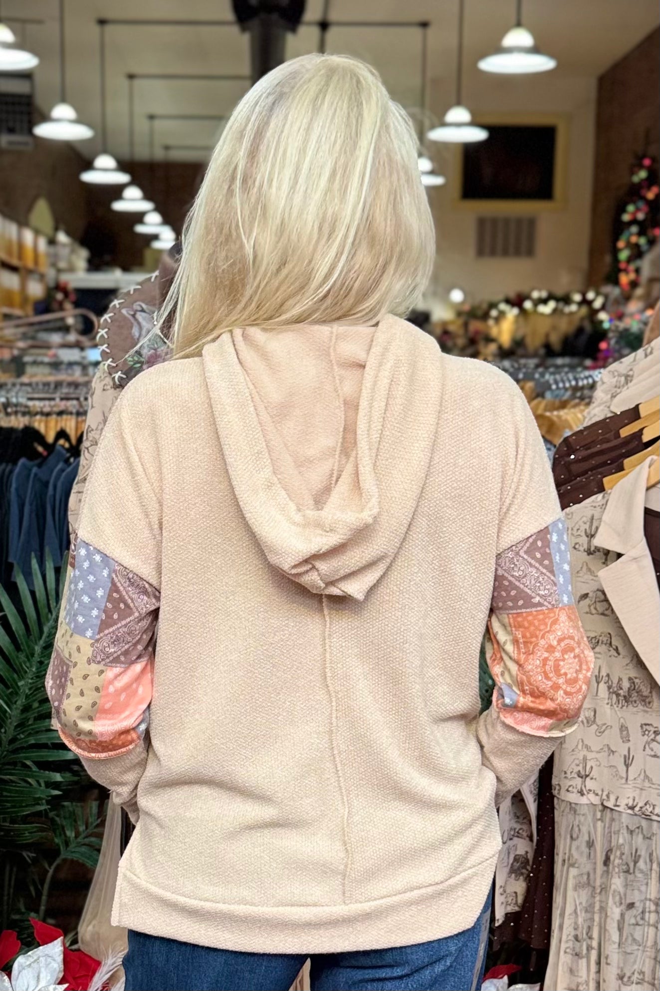 Bandana Bloom Hoodie-Door Buster-Kori America-Gallop 'n Glitz- Women's Western Wear Boutique, Located in Grants Pass, Oregon