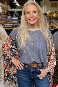 Calico Wings Pullover-Door Buster-Kori America-Gallop 'n Glitz- Women's Western Wear Boutique, Located in Grants Pass, Oregon