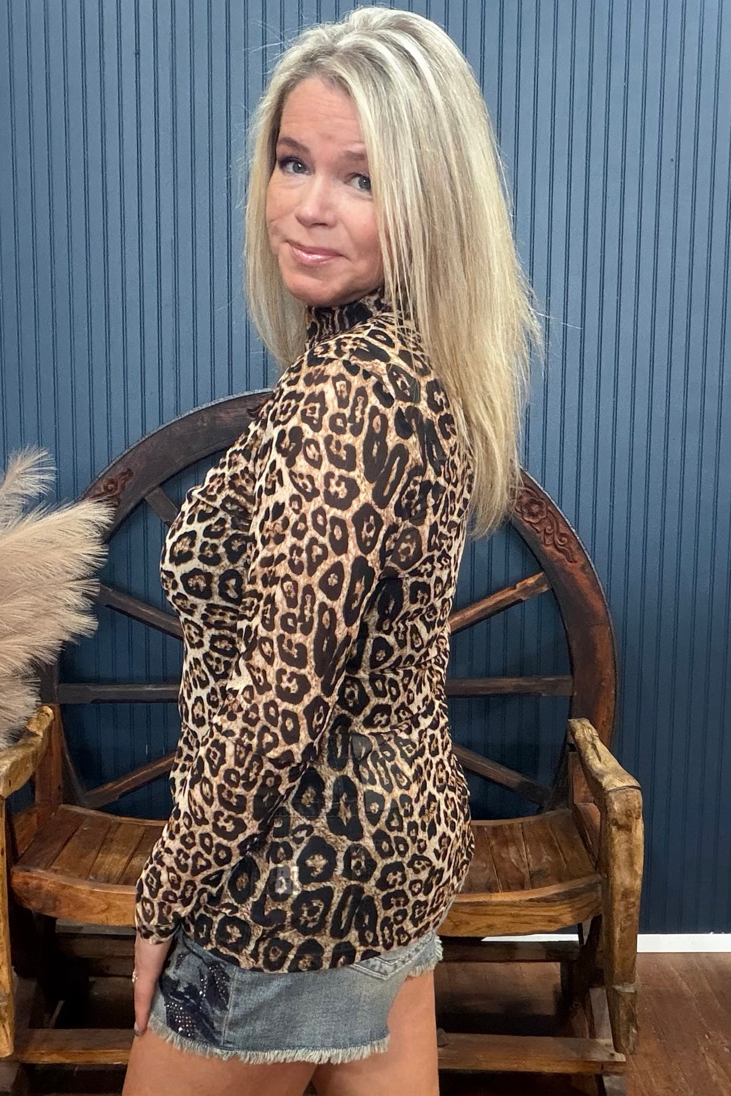 Hear Me Roar Mesh Top-Mesh Top-Sterling Kreek-Gallop 'n Glitz- Women's Western Wear Boutique, Located in Grants Pass, Oregon