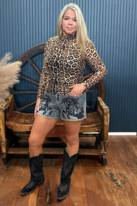 Hear Me Roar Mesh Top-Mesh Top-Sterling Kreek-Gallop 'n Glitz- Women's Western Wear Boutique, Located in Grants Pass, Oregon