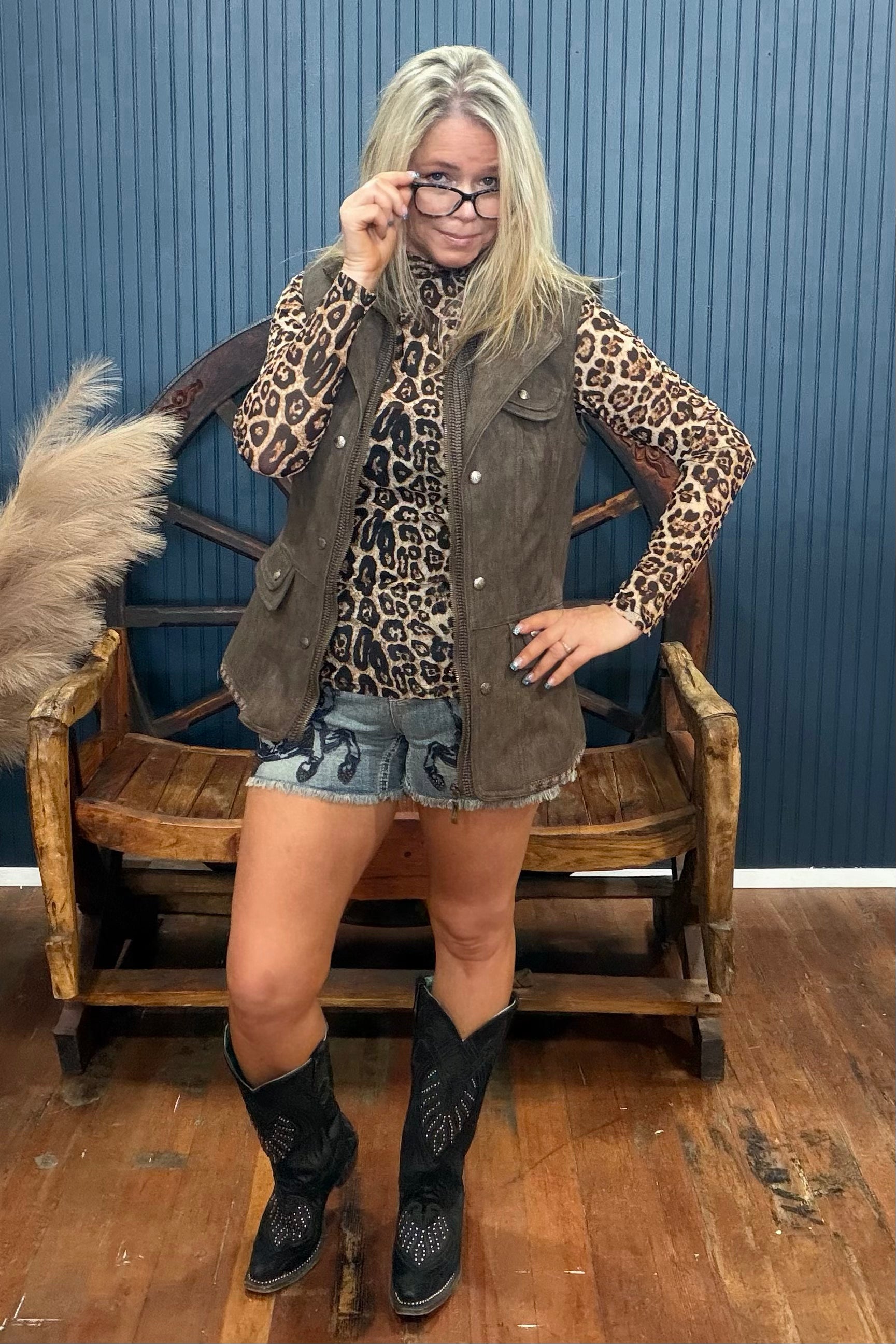 Hear Me Roar Mesh Top-Mesh Top-Sterling Kreek-Gallop 'n Glitz- Women's Western Wear Boutique, Located in Grants Pass, Oregon