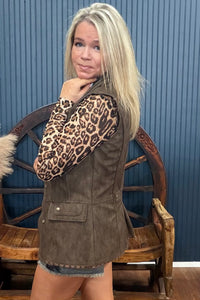 Hear Me Roar Mesh Top-Mesh Top-Sterling Kreek-Gallop 'n Glitz- Women's Western Wear Boutique, Located in Grants Pass, Oregon