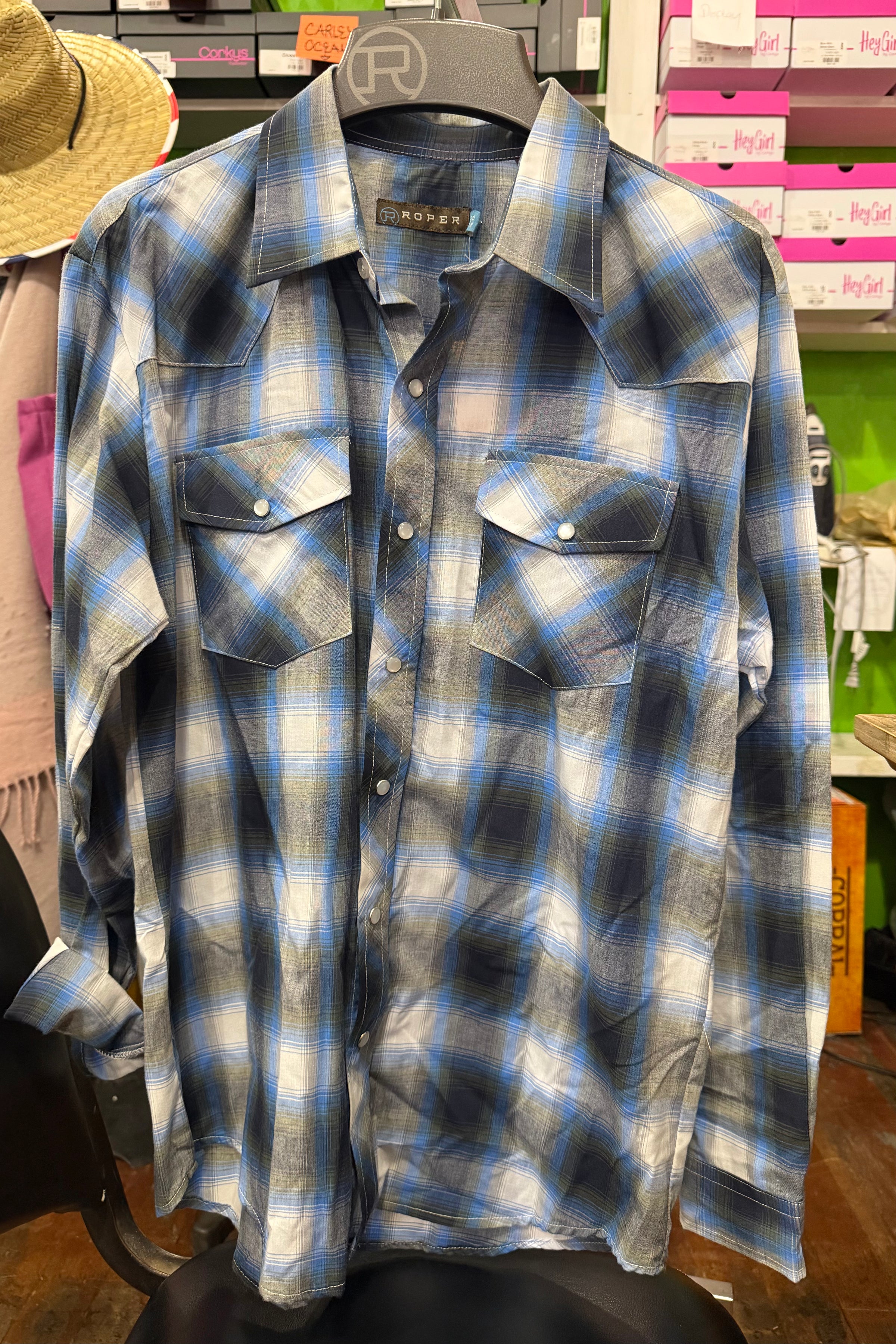 Boys Long Sleeve Western Style Shirt-Kids-Roper/Stetson-Gallop 'n Glitz- Women's Western Wear Boutique, Located in Grants Pass, Oregon
