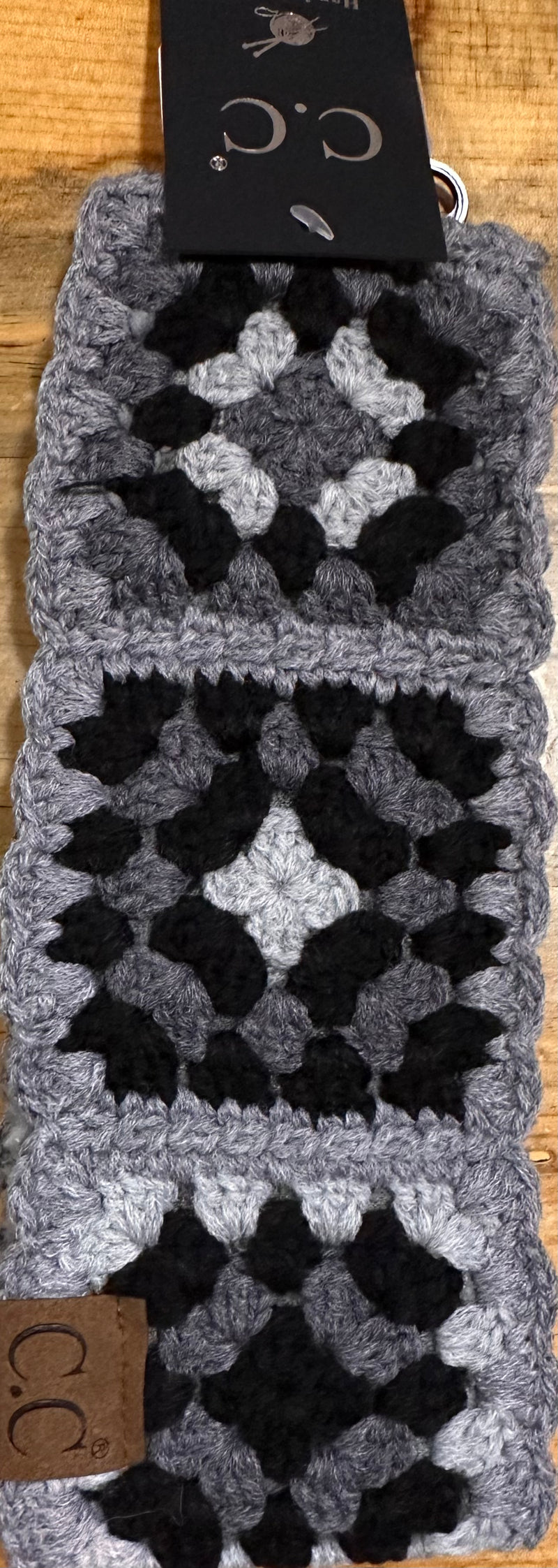 Fuzzy Lined Crochet Head Wrap By C.C Beanie-Beanie/Scarf-C.C. Beanie-Gallop 'n Glitz- Women's Western Wear Boutique, Located in Grants Pass, Oregon