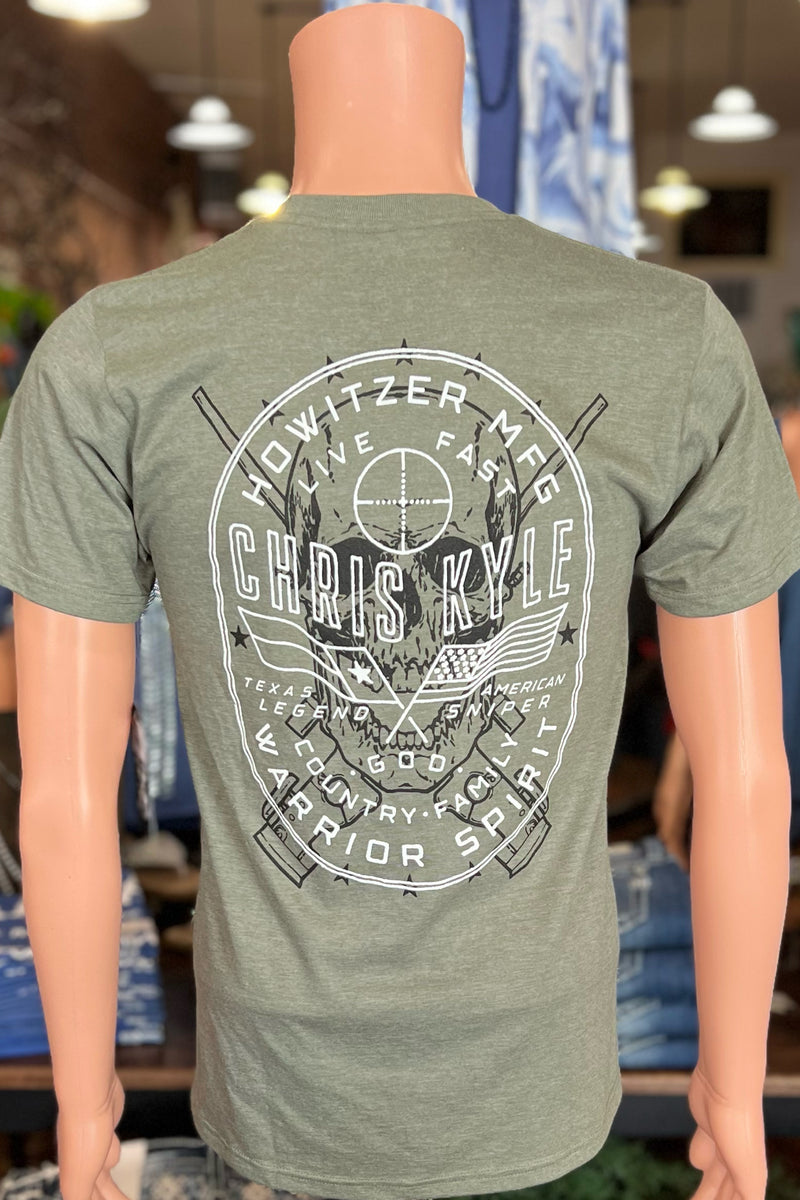 Howitzer Chris Kyle HIDDEN Short Sleeve Shirt-Men's T-Shirt-Howitzer-Gallop 'n Glitz- Women's Western Wear Boutique, Located in Grants Pass, Oregon