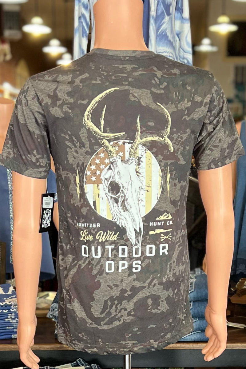 Howitzer OUTDOOR OPS Short Sleeve Shirt-Men's T-Shirt-Howitzer-Gallop 'n Glitz- Women's Western Wear Boutique, Located in Grants Pass, Oregon