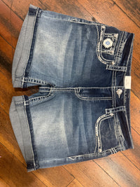 Embroidered Aztec Easy Fit Denim Shorts by Grace in LA-Shorts-Grace in LA-Gallop 'n Glitz- Women's Western Wear Boutique, Located in Grants Pass, Oregon