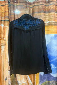Midnight Blue Pearl Snap by Stetson