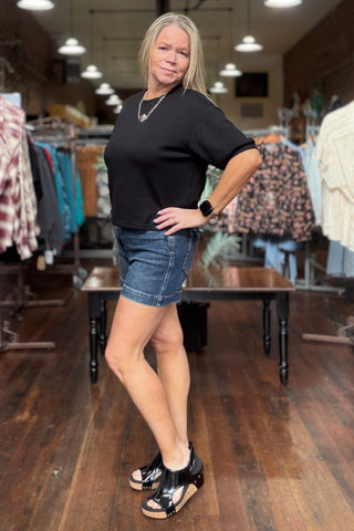 test Judy Blue Slim HW Tummy Control Shorts-Gallop 'n Glitz-Gallop 'n Glitz- Women's Western Wear Boutique, Located in Grants Pass, Oregon